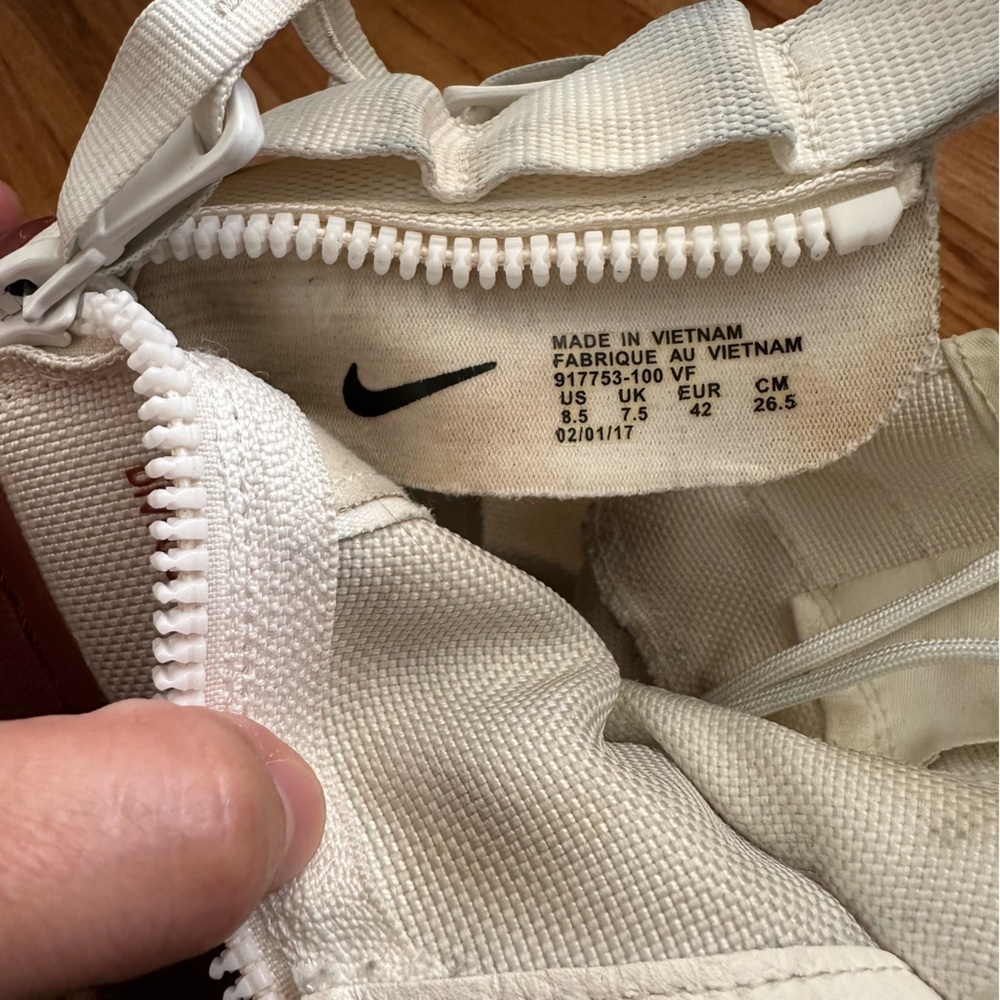 Nike SF Air Force 1 Mid Mars Stone Sneakers Shoes Ivory Red Retro Men’s Size 8.5 - Picture 13 of 14